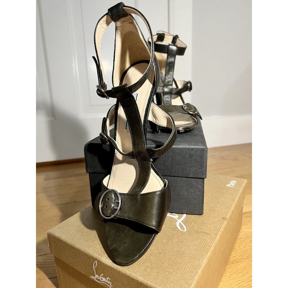 Vintage Prada Brown Strappy Sandals (Good Used Condition)